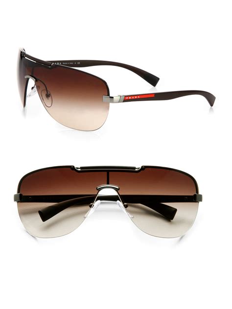 prada men shield sunglasses|prada sunglasses for small face.